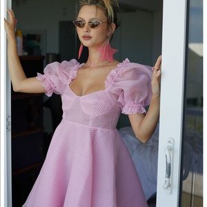 Worn once Ice Cream Gingham parliament size small